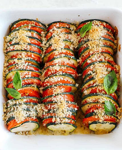 Summer Zucchini & Tomato Gratin