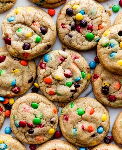 Soft-Baked M&M Cookies