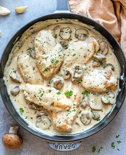 Creamy Chicken Mushroom Recipe