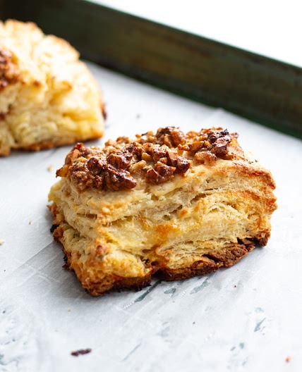 Roasted Pear & Camembert Biscuits