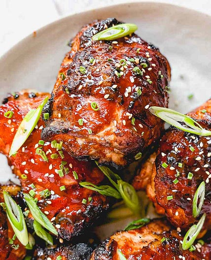 Easy Grilled Gochujang Chicken Thighs