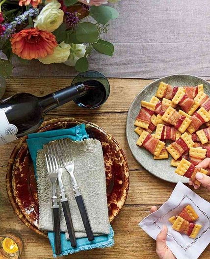 Bacon Bow Tie Crackers Recipe