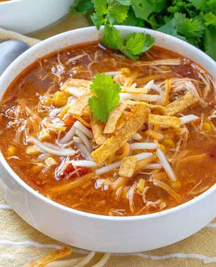 Crock Pot Chicken Tortilla Soup