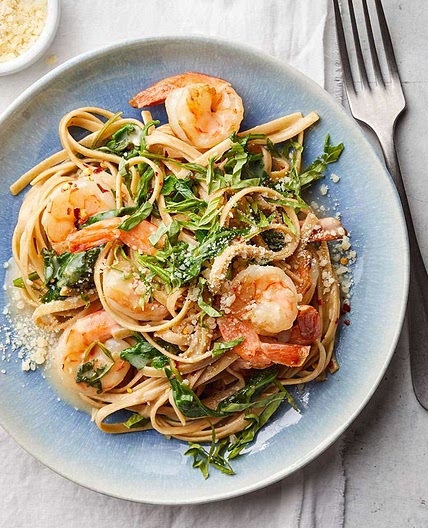 Creamy Lemon Pasta with Shrimp