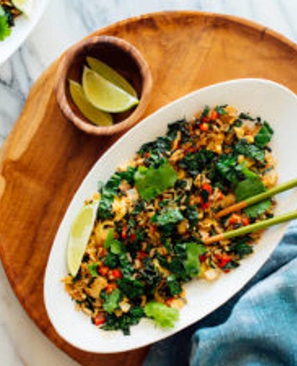 Spicy Kale and Coconut Fried Rice