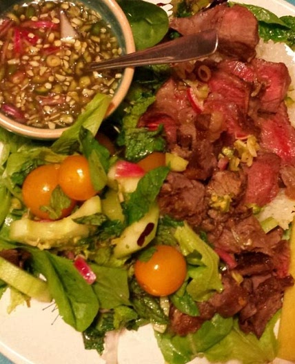 Tiger Cries Salad (a Spicy Thai Beef Salad)
