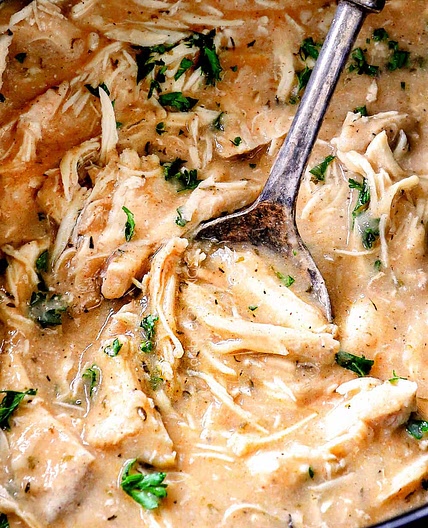 Chicken and Gravy in Crock Pot