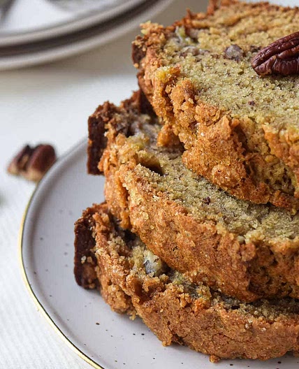 Bakery Style Banana Bread with Pecans