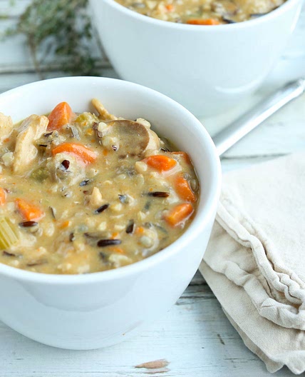 Leftover Turkey and Wild Rice Soup
