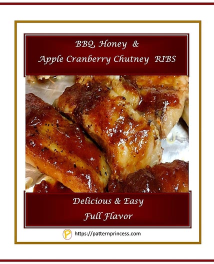 BBQ Honey & Apple Cranberry Chutney RIBS