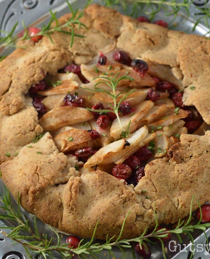Cranberry & Rosemary Pear Galette (AIP)