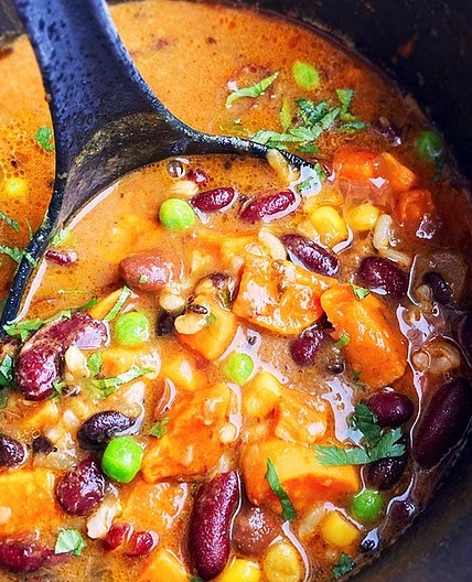 One Pot Sweet Potato Chili