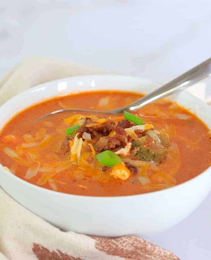 Instant Pot Low Carb Cheeseburger Soup