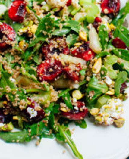 Cherry Couscous & Arugula Salad with Balsamic Vinaigrette