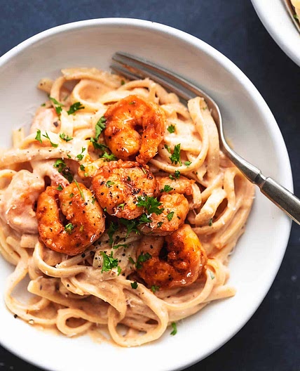 Cajun Shrimp Alfredo Pasta Recipe