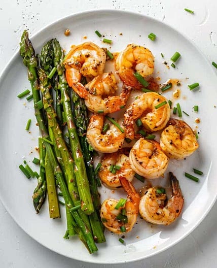 Lemon Butter Shrimp with Asparagus Recipe