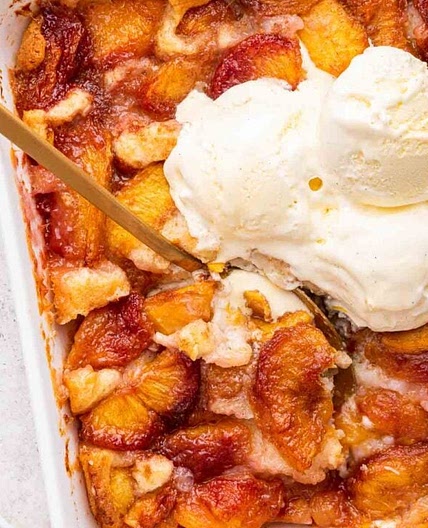 Peach Cobbler with Fresh Peaches