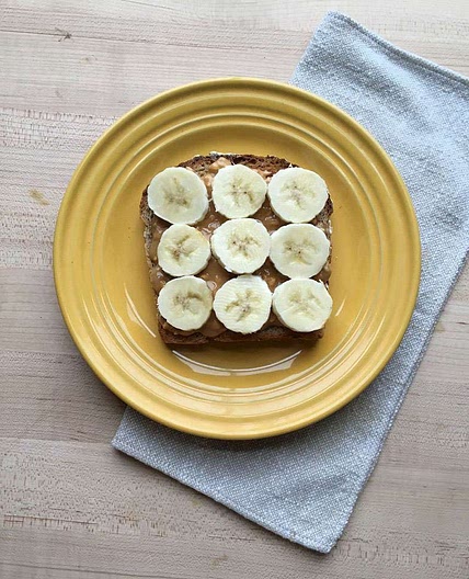 Sprouted-Grain Toast with Peanut Butter & Banana