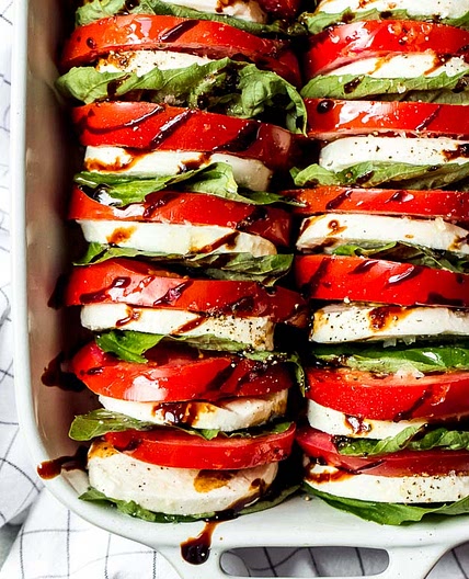 Tomato Mozzarella Salad with Balsamic Reduction