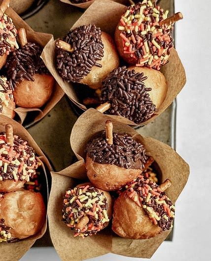 Easy Acorn Donut Holes!