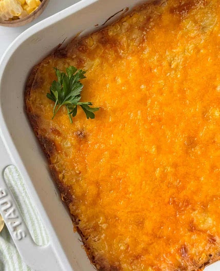 Gluten Free Corn Casserole (Cheesy Jiffy Style)