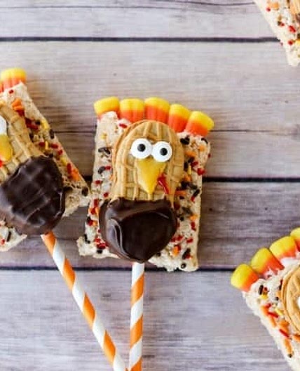 Rice Krispie Treat Turkey Treats