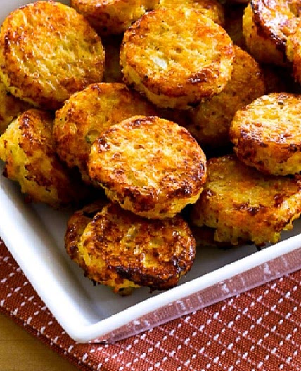 Cheesy Baked Cauliflower Tots (Video)