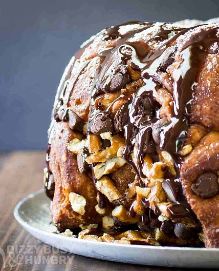 Chocolate Pretzel Biscuit Monkey Bread