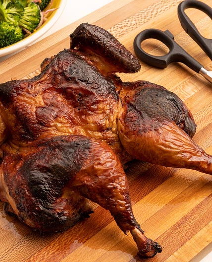 Buttermilk Brined Spatchcock Chicken