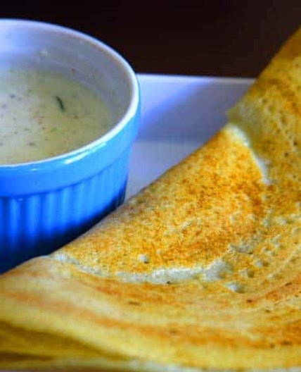 Brown Basmati Rice and Okra Dosa