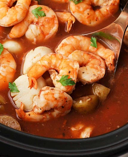Slow Cooker Seafood Stew