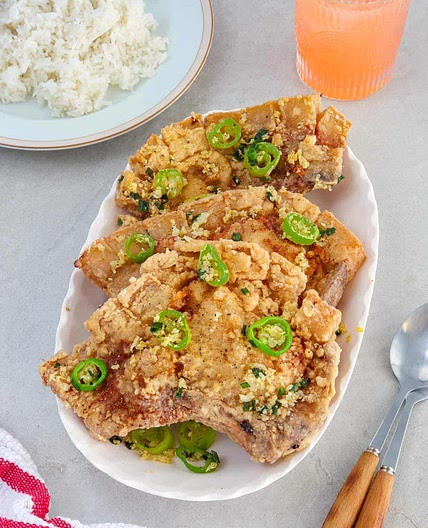 Salt and Pepper Pork Chops