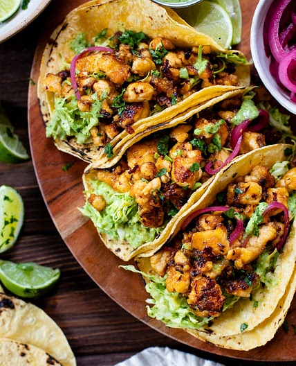 Chipotle Agave Tofu Tacos