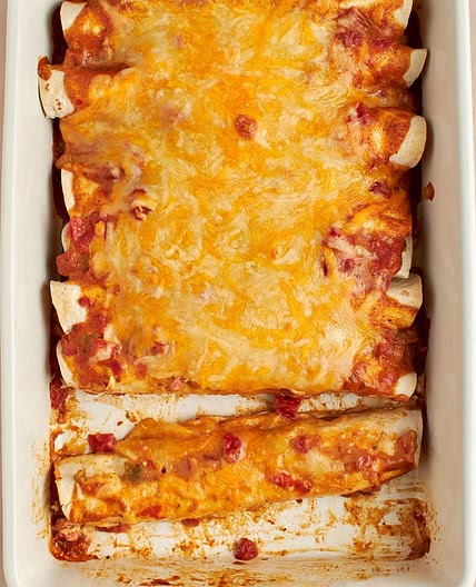 Simple Creamy Chicken Enchiladas