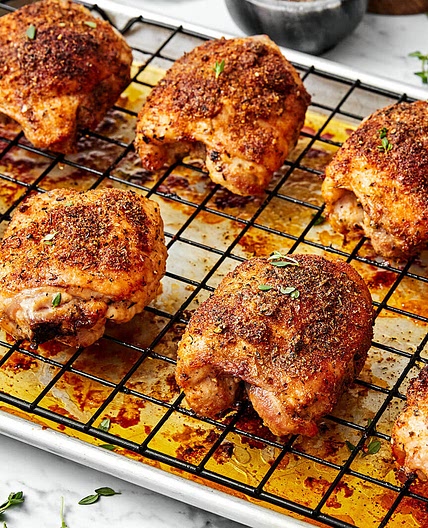 Crispy Baked Chicken Thighs
