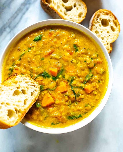 The Best Instant Pot Lentil Soup {Vegetarian}