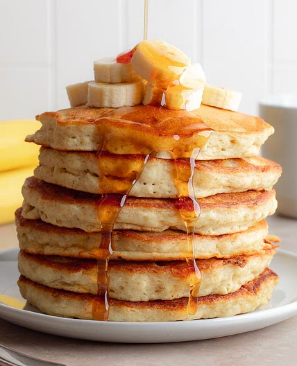 Fluffy Vegan Banana Pancakes