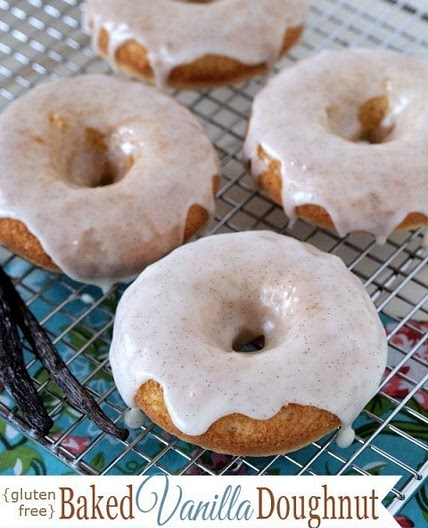 Gluten Free Baked Vanilla Doughnuts