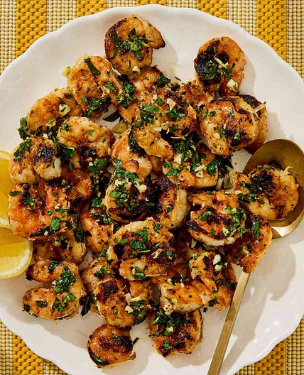 Grilled Shrimp with Garlic and Lemon