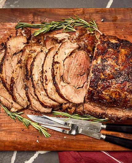 Slow-Roasted Boneless Leg of Lamb