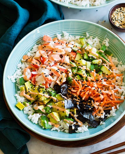 California Roll Sushi Bowls