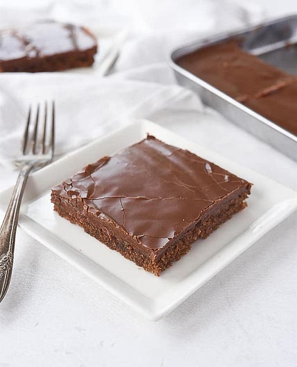 Chocolate Sheet Cake for Two