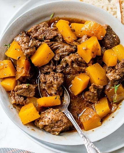 Beef Stew with Pumpkin