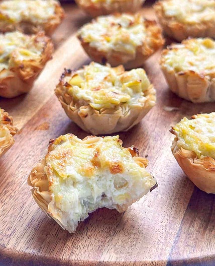 Artichoke Tartlets (Creamy Artichoke Dip Bites) Recipe