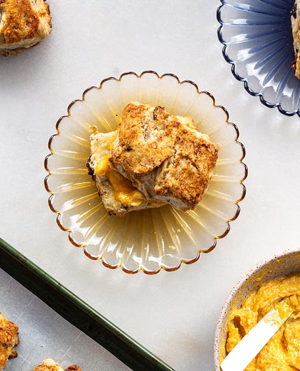 Cranberry Nut Biscuits with Butternut Squash Butter