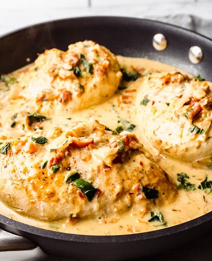 Creamy Keto Tuscan Chicken