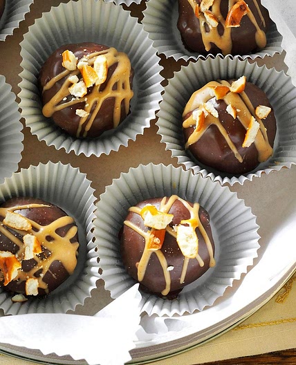 Chocolate-Covered Peanut Butter & Pretzel Truffles