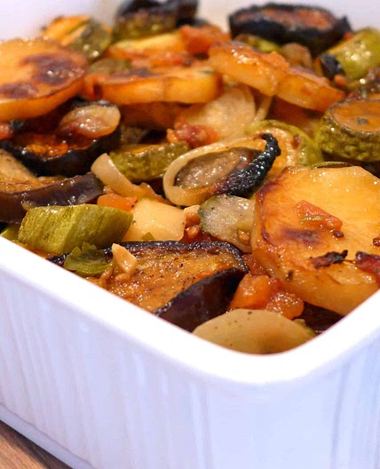 Delicious Briam recipe (Greek mixed Roasted Vegetables)