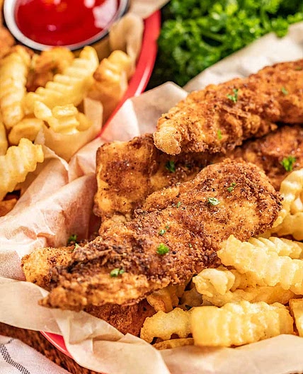 Crispy Homemade Chicken Fingers