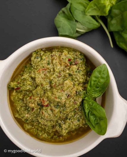 Basil Pesto Recipe (No Nutritional Yeast, Vegan)